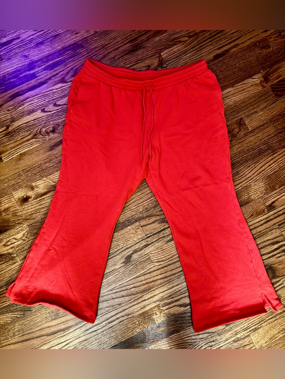 PINK Victoria's Secret women’s  Bright Red Drawstring Sweatpants
